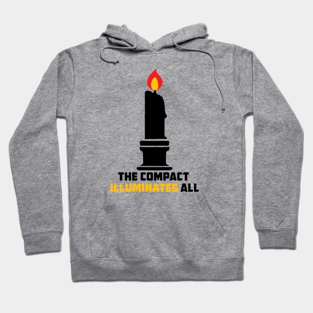 Compact Illuminates - Black Hoodie by PunTee